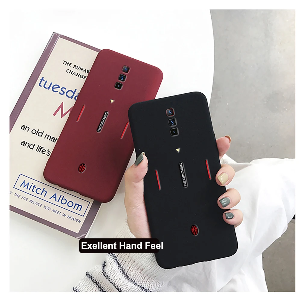Противоударный чехол для ZTE Nubia Red Magic 6 Pro мягкий ТПУ с защитной пленкой экрана |