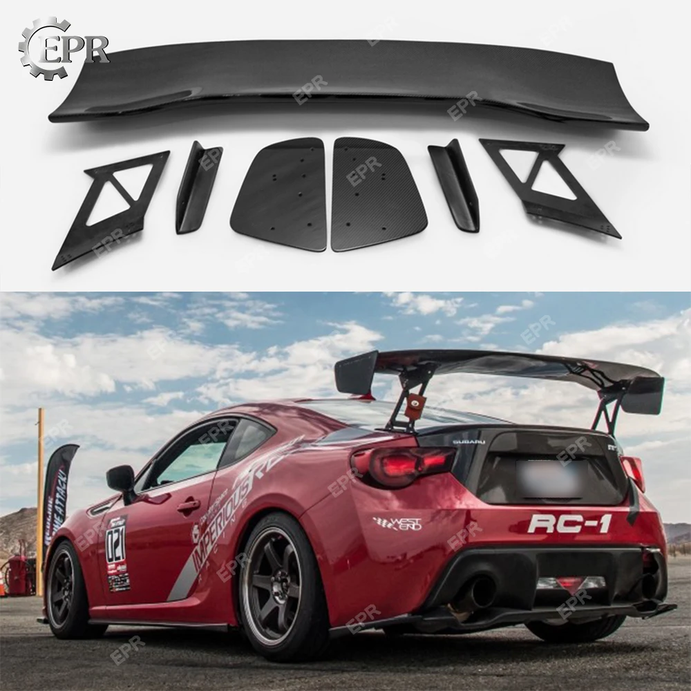УГЛЕРОДНЫЙ Задний спойлер для GT86 BRZ Voltex Тип 2V стиль углеродное волокно GT Крыло 1350