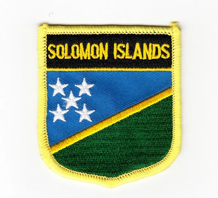 В партии 5 шт. Соломоновы Острова Защитная Форма Национальный флаг вышитые