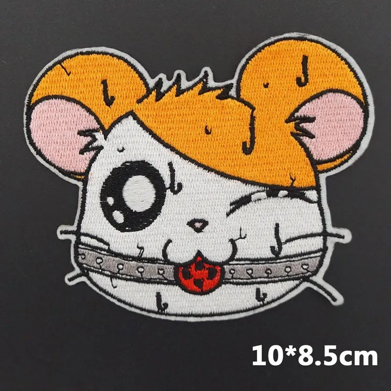 

name tag patch iron on backing punk military skull embroidered rider biker patches for back vest hat