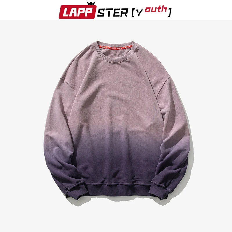 

LAPPSTER-Youth Men Tie Dye Streetwear Hoodies 2021 Pullover Mens Harajuku Korean Hoodies Female Oversized Hip Hop Sweatshirts