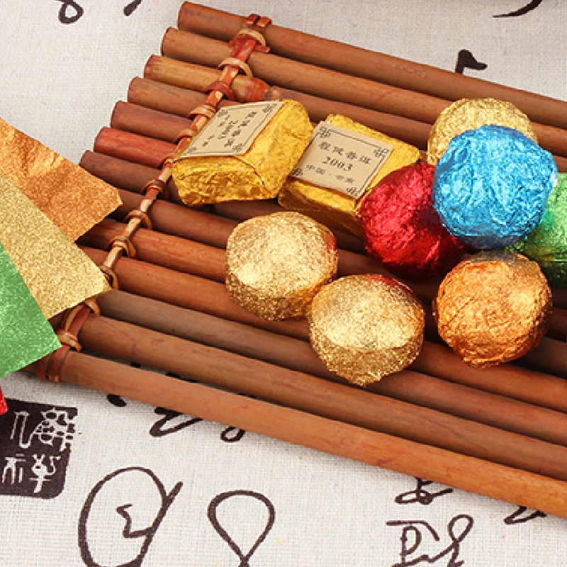 100 шт. алюминиевая фольга для упаковки шоколадных конфет 8 х8 см | Дом и сад