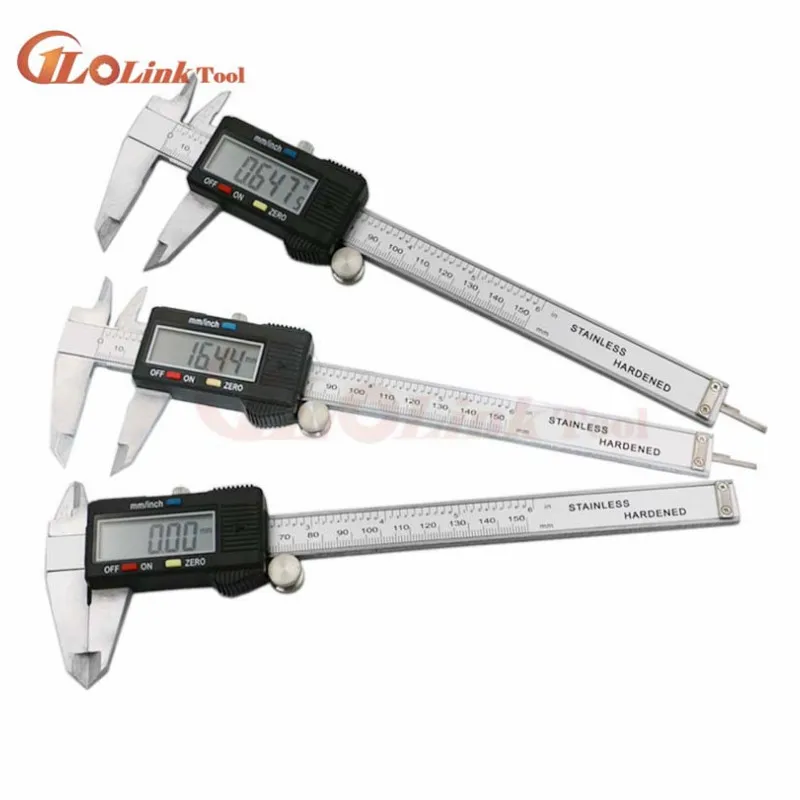 Цифровой штангенциркуль из нержавеющей стали 0 100 мм 4 дюйма|micrometer measuring tool|vernier caliper gauge micrometerdial vernier |
