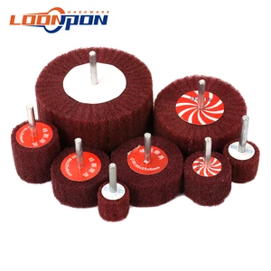 20 мм-100 мм нетканый лоскут шлифовальный круг 320# 6 мм хвостовик волокна абразивные очистки Pad полировки шлифовальный круг для очистки металла