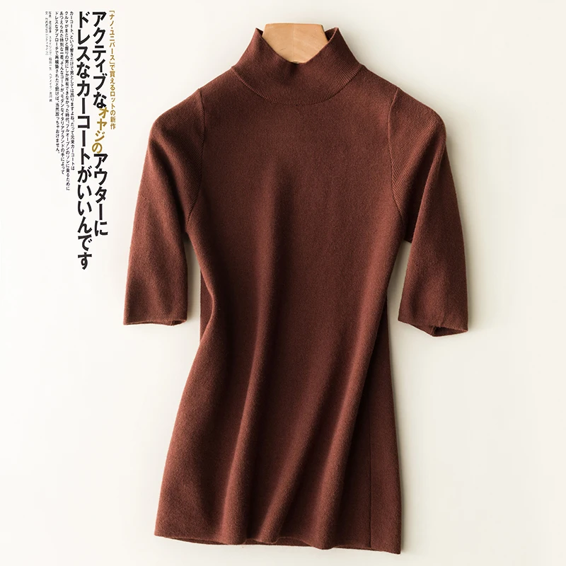 Женский кашемировый свитер Addonee трикотажный пуловер с высоким воротником и