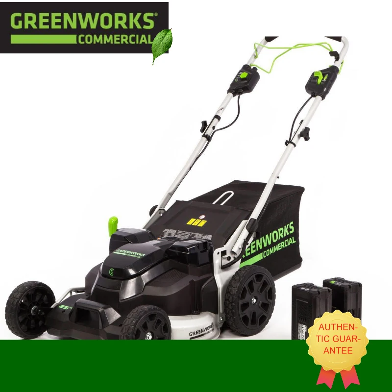 Садовая газонокосилка Greenworks с литиевой батареей Электрический нажимной