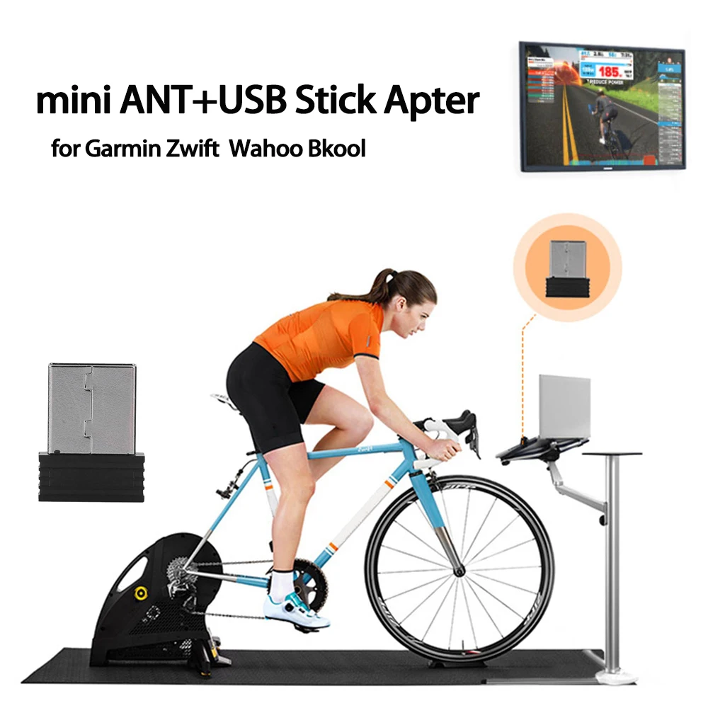 Мини-ANT + USB-адаптер для Wahoo Bkool Велоспорт Garmin Forerunner получение ANT беспроводной