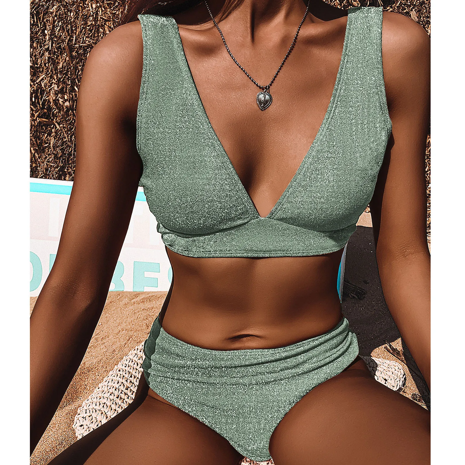 

40# Women Solid color Bandage Bikini Set Swimwear Swimsuit Beachwear Brazilian Swimwear Beach Swimsuit