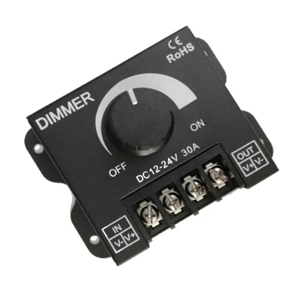 CE ROHS LED диммер постоянного тока 12V 24V 30A Регулируемая яркость лампы полосы 5050 3528 2835