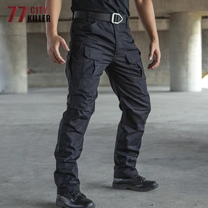 Тактические мужские брюки-киллеры 77City, водонепроницаемые, для бега, с несколькими карманами, спецназ, стрейч, рабочие брюки, Hombre, размер S-2XL