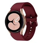 Ремешок силиконовый для Galaxy Watch 4, классический браслет для наручных часов, S L, 20 мм 40 мм 44 мм