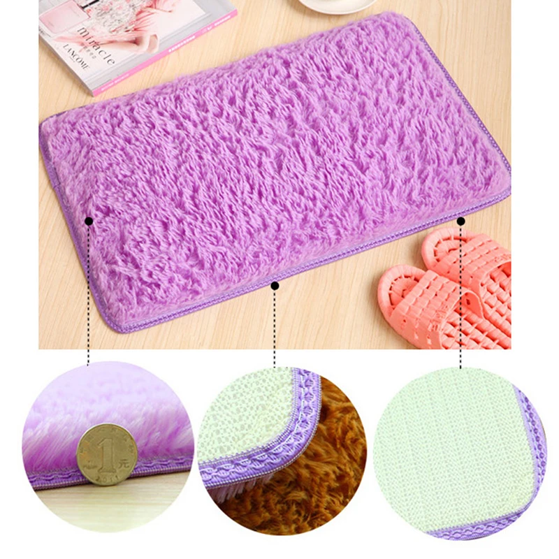 Водопоглощающий коврик из золотого бархата набор мохнатых ковриков для ванной