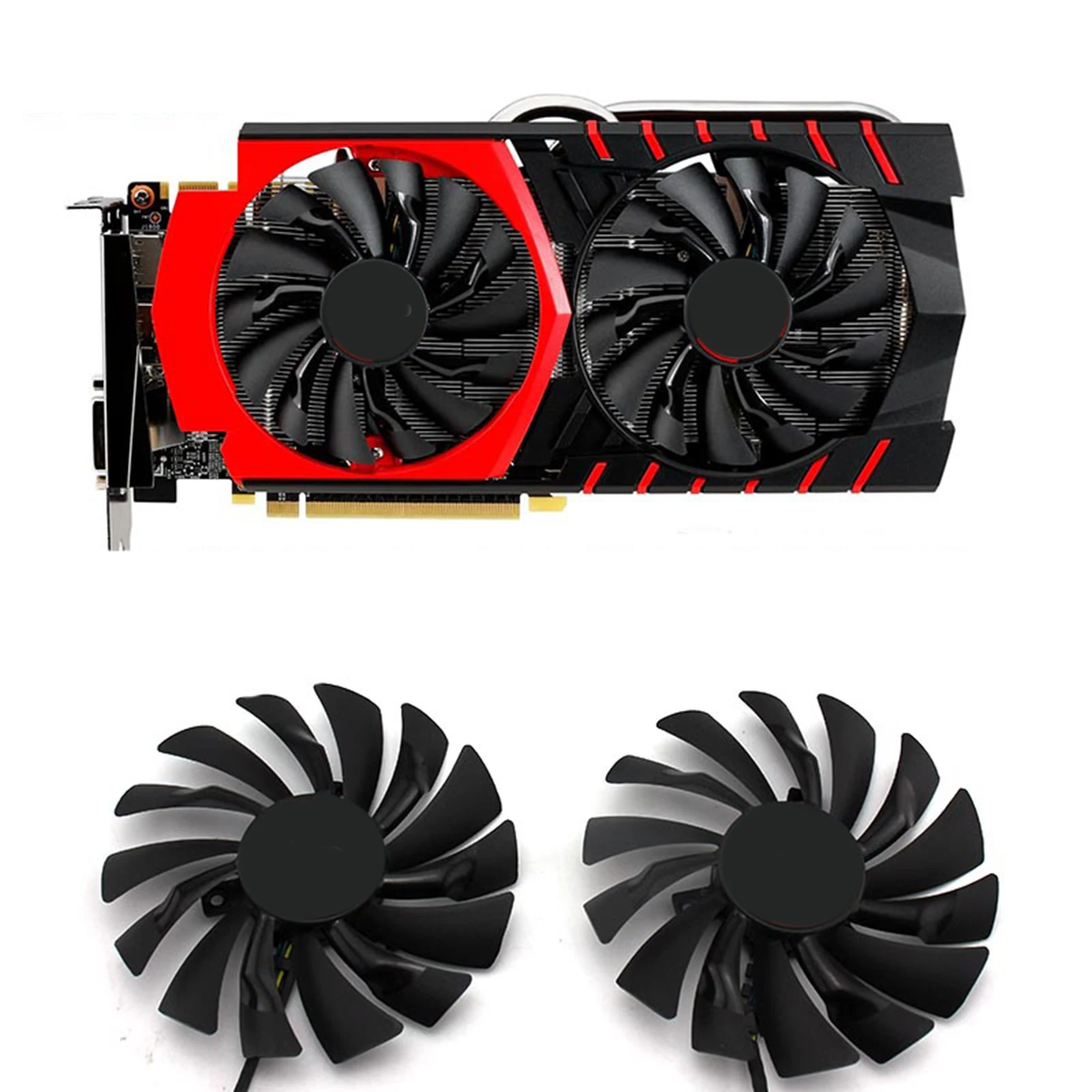 

PLD10010S12HH For MSI GTX 960 970 980 R9 380 390 390x R7 370 Graphics Video fan