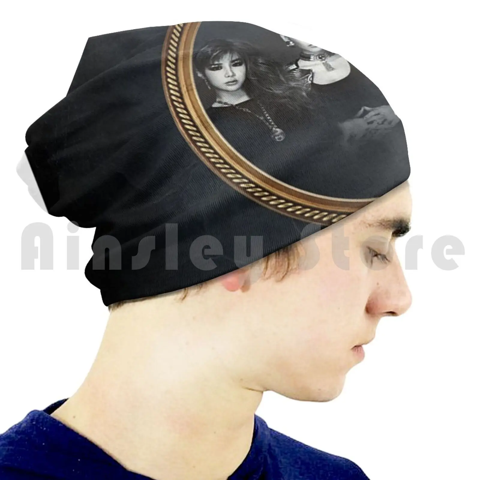 Вязаная Шапка-бини 2ne1 в стиле хип-хоп Kpop Sandara Cl Bom Fanart