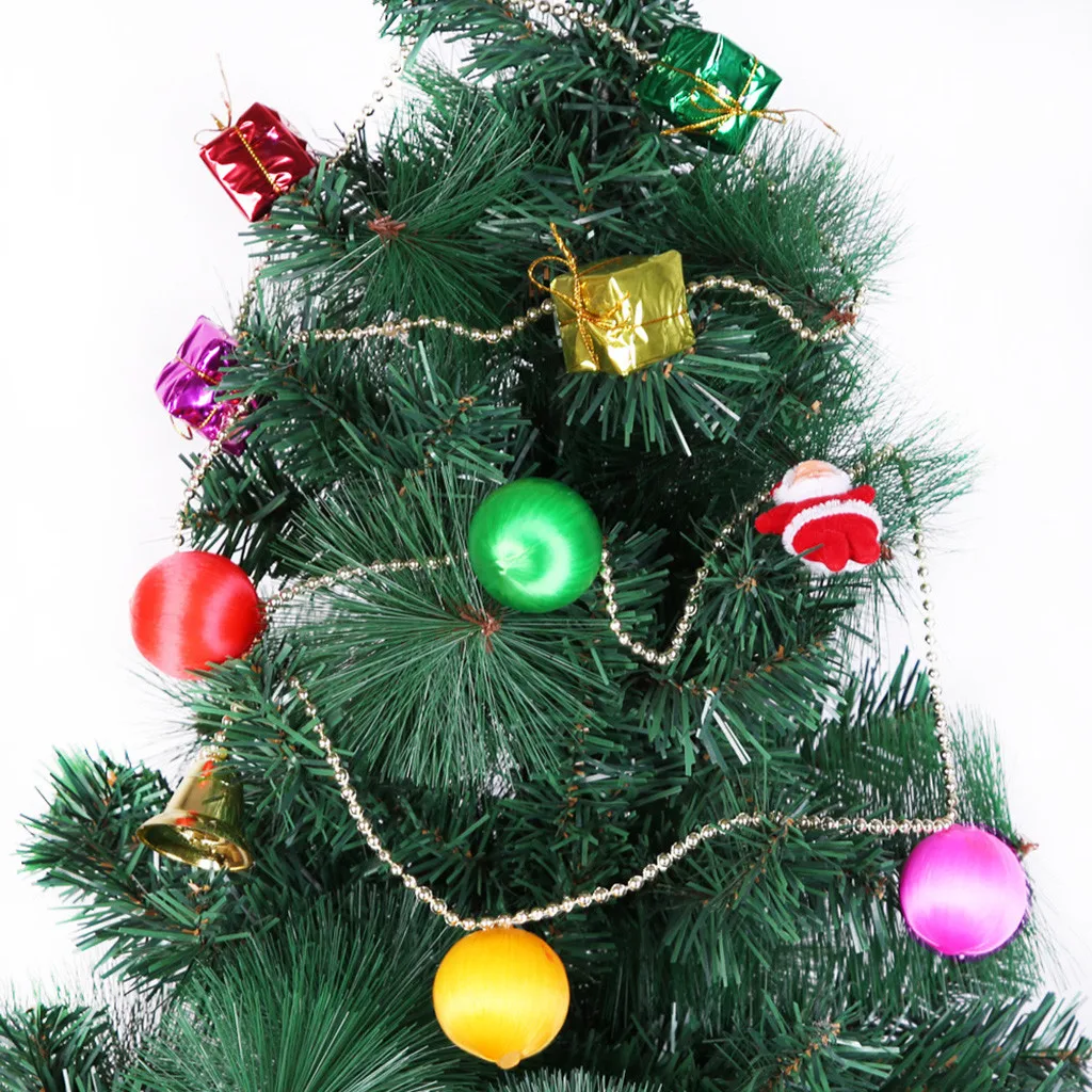 Merry Christmas Decoration for Home 2020 Santa Claus Snowman Chain Tree Decor Bell Candy Pendant Xmas Ornaments | Дом и сад