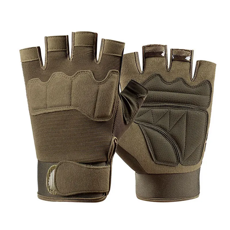 Half Finger Fitness Gloves Men Tactical Gloves Anti-Slip Outdoor Bicycle Riding Glove Unisex Sports Gloves Fighting Glove half finger work gloves practical outdoor sport camping hiking riding climbing tactical gloves cycle gloves men glove