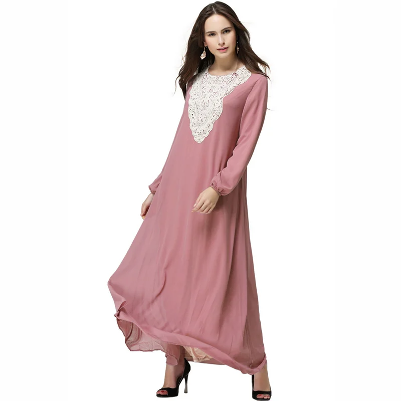 Абая для женщин мусульманское платье для женщин Gamis мусульманский халат Wanita Дубай Moslim Jurken Robe Musulmane Femme Djelaba Femme