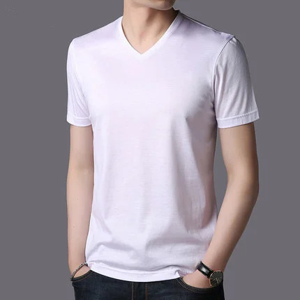 

Summer men's business casual short sleeve t-shirt 2894