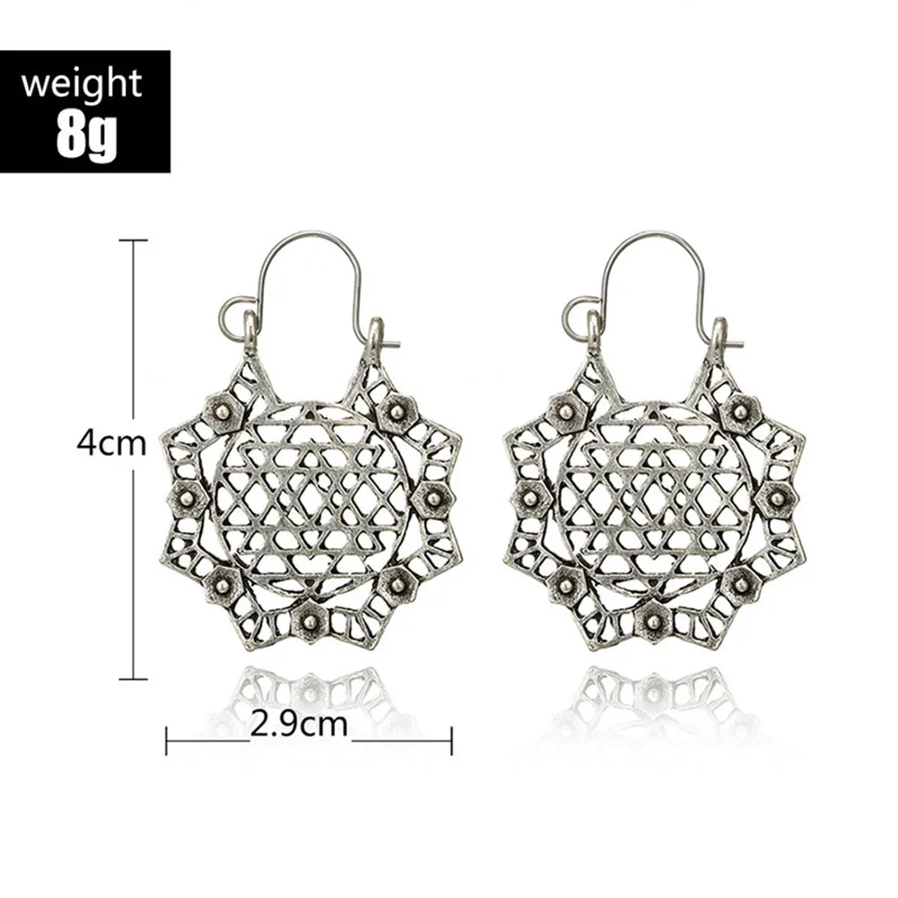 Женские винтажные этнические резные серьги ювелирные изделия античные