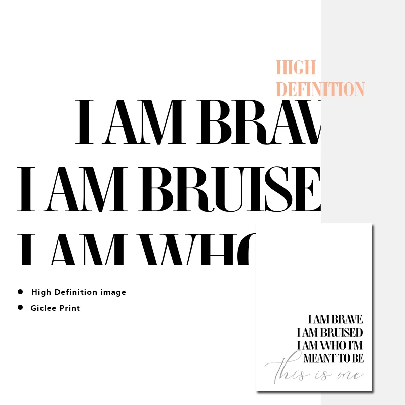 

Motivational Quotes Wall Art Canvas Painting Minimalist Posters and Prints Inspiration Wall Picture for Living Room Decoration