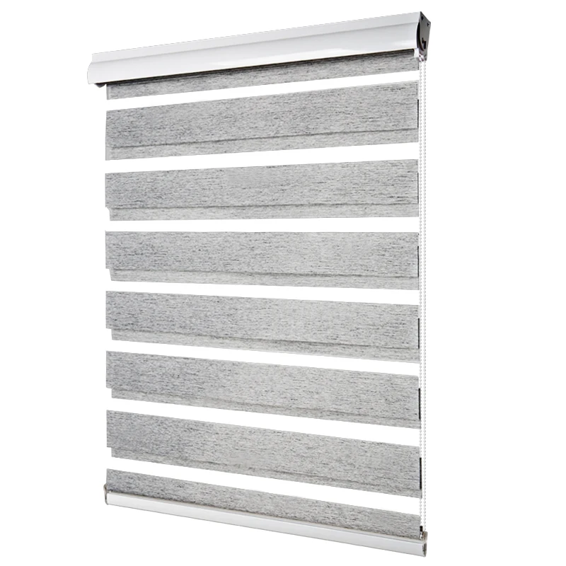 

Day Night Blinds Fabric Zebra Blinds High Quality Dustproof White Cover Roller Blinds Heavy Duty Full Shade