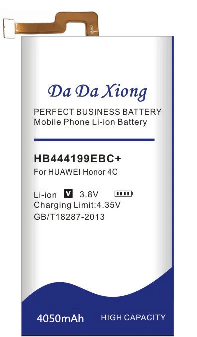 Аккумулятор Da Xiong 4050 мАч HB444199EBC + аккумулятор для телефона Huawei Honor 4C C8818|battery for