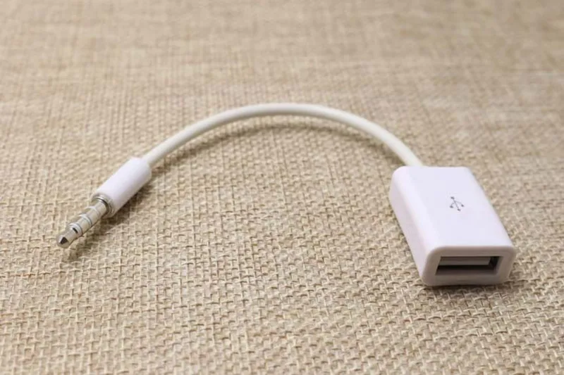 as show Автомобильный MP3 3,5 мм штекер AUX аудио разъем для USB 2,0 Женский кабель конвертер кабель для наушников Высокое качество ПВХ для автомобиля - Название цвета: as show