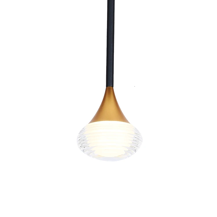 Черно Золотая декоративная маленькая Светодиодная потолочная лампа в стиле пост