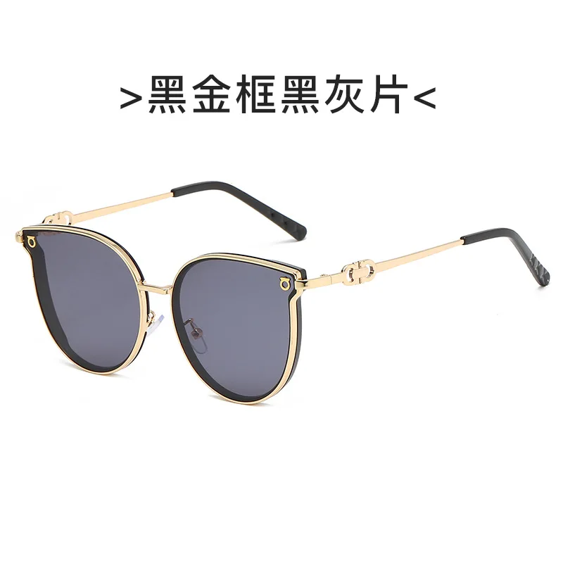 

Brand Cat Eye Designer Sunglasses Black 2020 High Quality Retro Metal Square Glasses Women/Men Luxury Oculos De Sol uv400