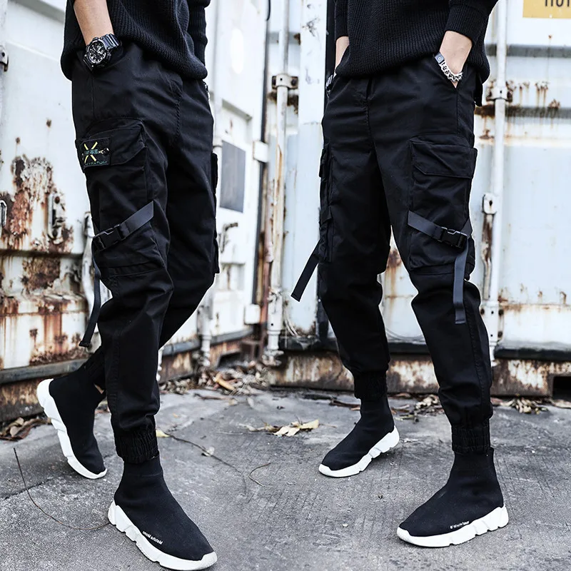 

2021Spring and Summer Men's Weatpants Ice Silk Loose All-match Trousers Casual Fashion Running Fitness Training Sports Pants