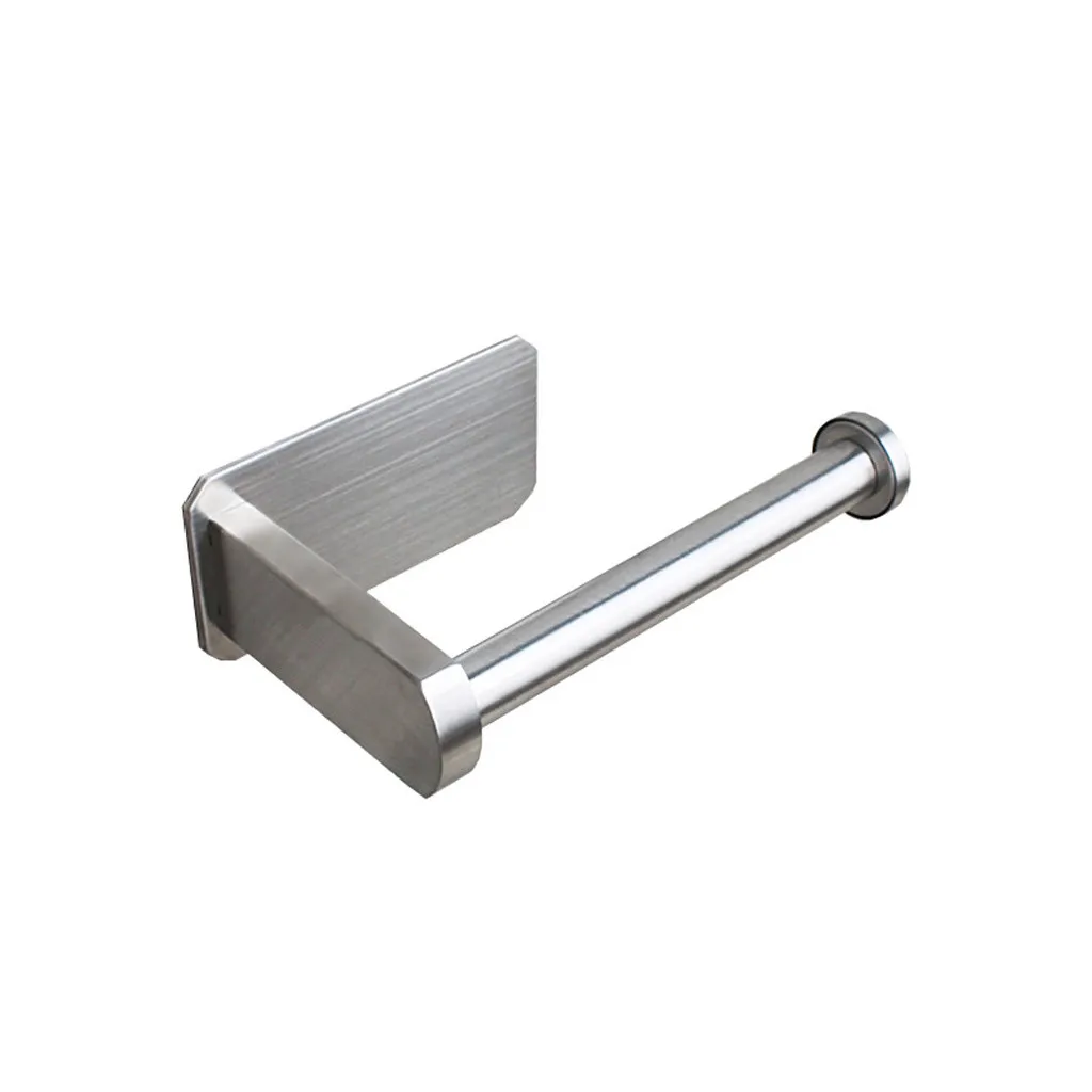

Toilet Wall Mount Toilet Paper Holder Stainless Steel Bathroom Kitchen Roll Paper Accessory Tissue Towel Accessories Holders