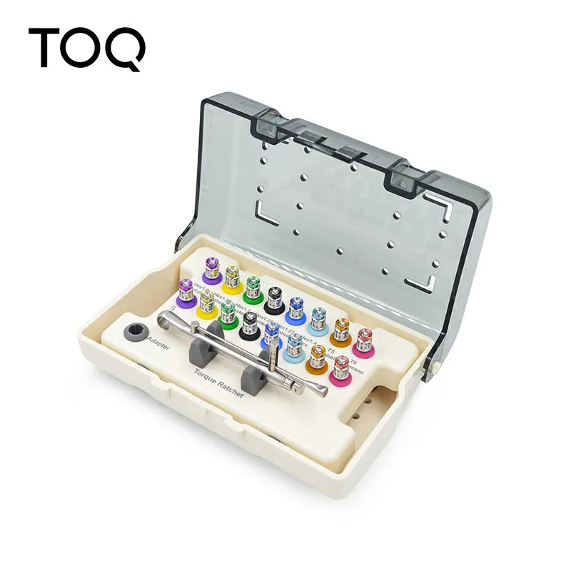 Набор отверток для импланты Моментный ключ с храповым механизмом драйверами и