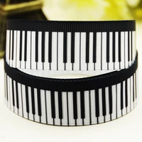 22mm 25mm 38mm 75mm musical instrument cartoon printed grosgrain ribbon party decoration 10 yards x 03329