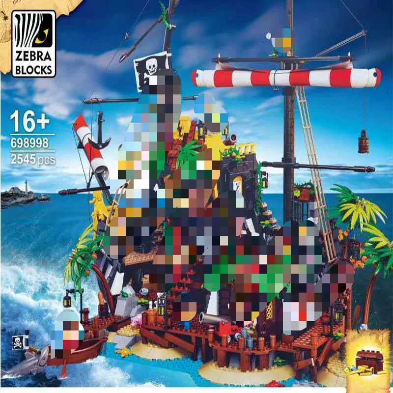 

IN STOCK 698998 Pirates of Barracuda Bay Model Building Blocks Bricks Kid Birthday Birthday Gifts Compatible 21322