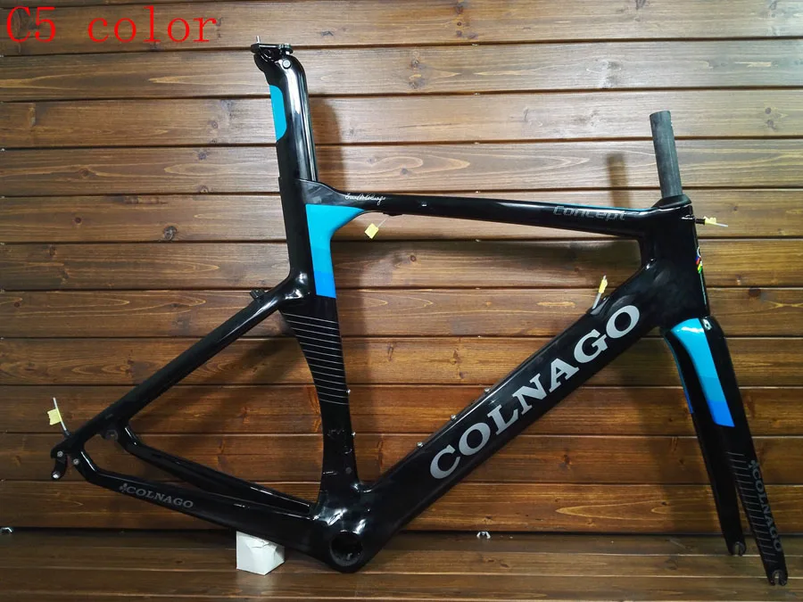 T1000 карбоновая красная рама colnago для шоссейного велосипеда 12+ цветов на выбор, Сделано в Тайване, высококачественный карбоновый велосипед