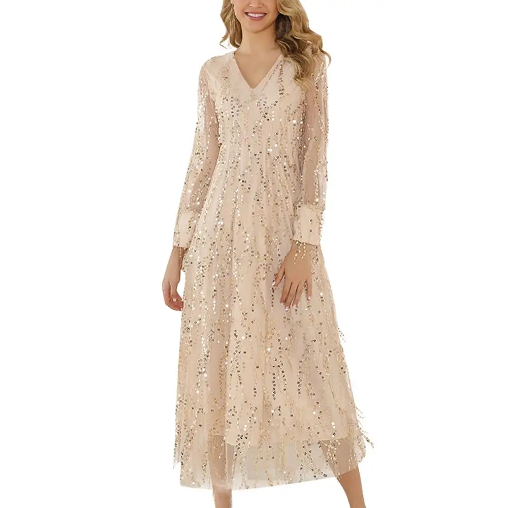 Летнее платье макси женское шифоновое с цветочным принтом Повседневное оборками