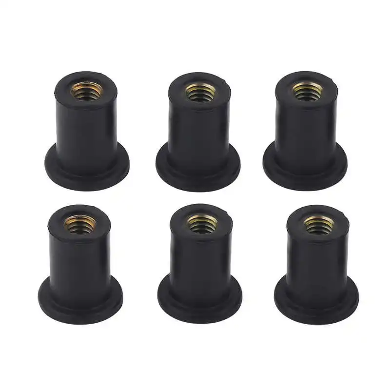 Rubber Well Nuts Blind Fastener Rivet Fishing Kayak Accessories Nuts Windscreen Wellnuts