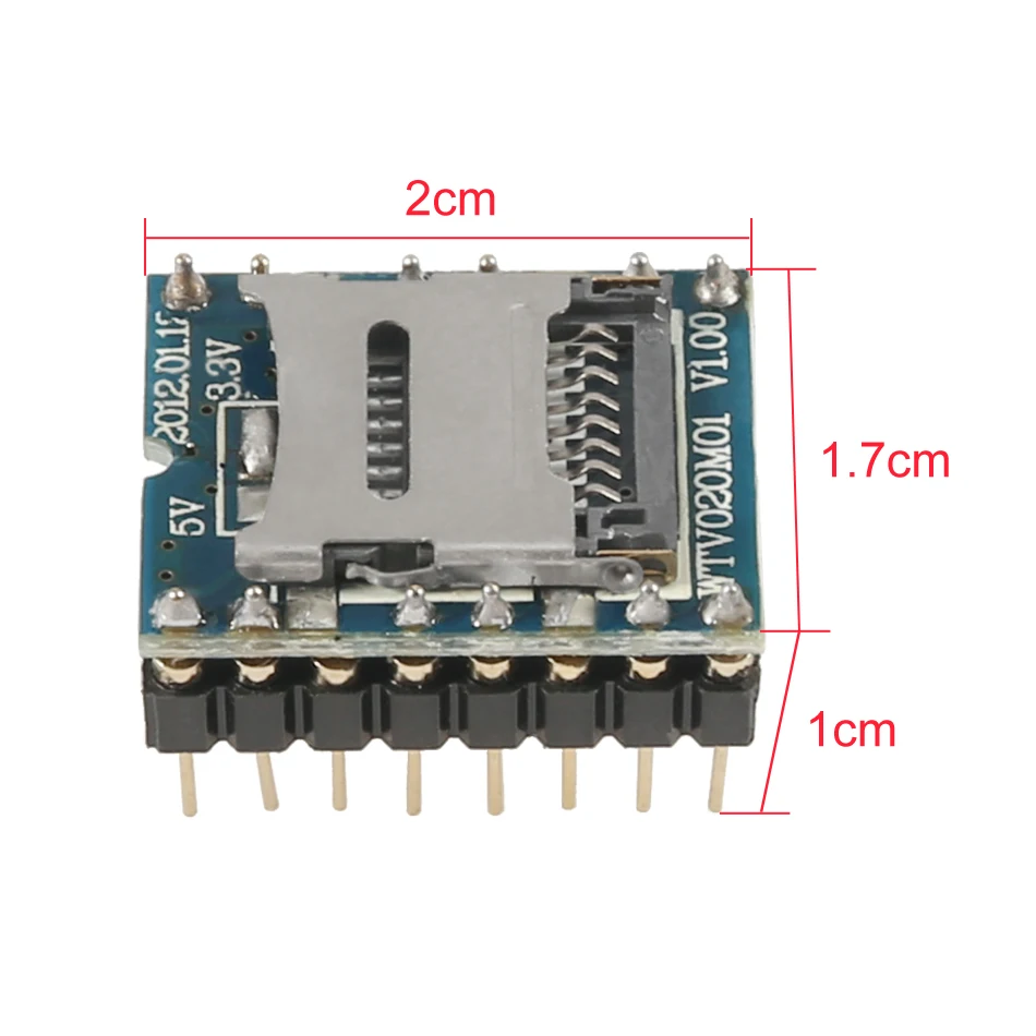 WTV020 WTV020-SD Mini SD Card MP3 Sound Module для PIC WTV020SD-20SS | Электронные компоненты и принадлежности