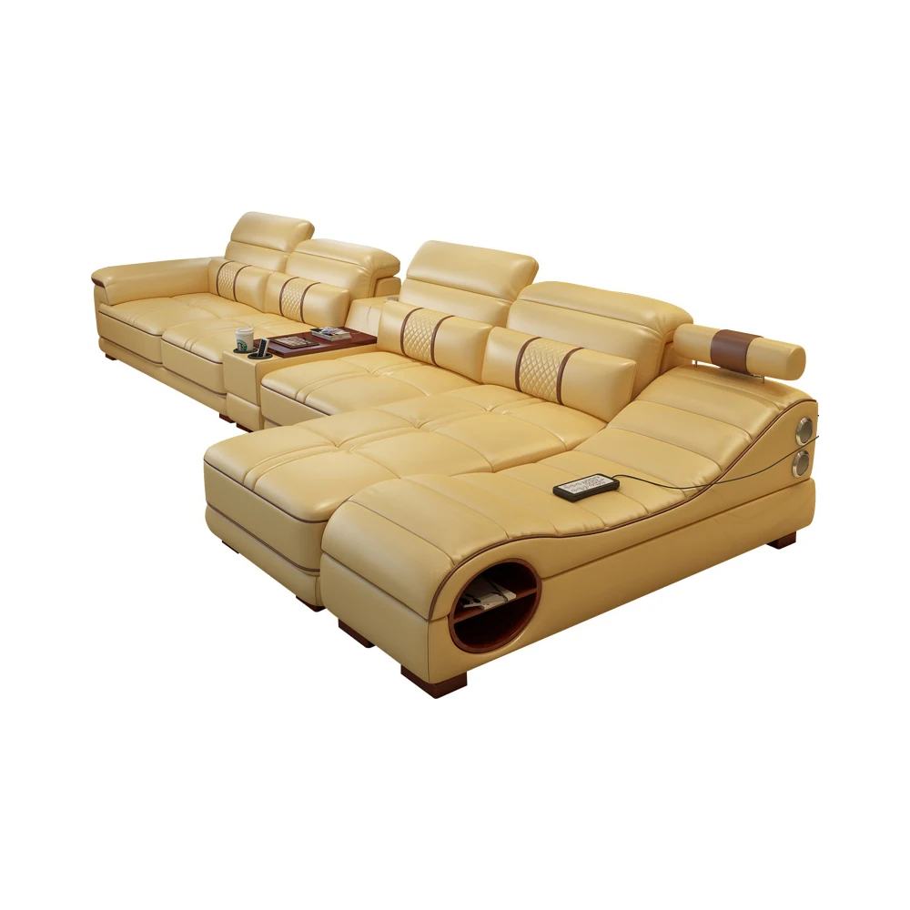 Verkaufen Heißer Verkauf Leder Moderne Wohnzimmer Sofa Home Möbel Multi-funktionale Massage Sofa
