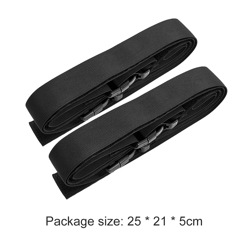 

2pcs/set Kayak Boat Canoe Tie Down Fixed Strap Adjustable Luggage Lashing Rope Hiking Cargo Storage Fixing Belt