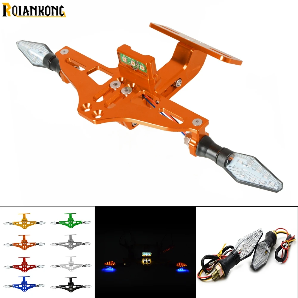 Универсальный угол Алюминий номерной знак рамка для KTM DUKE 125 200 390 690 DUKE RC 200 390