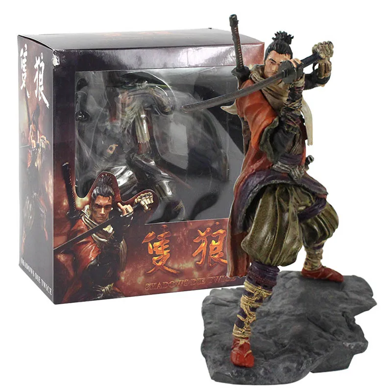 

19cm Sekiro Shadows Die Twice Figure Anime Game Ninja SEKURO Wolf PVC Action Figure Collectible Model Toy