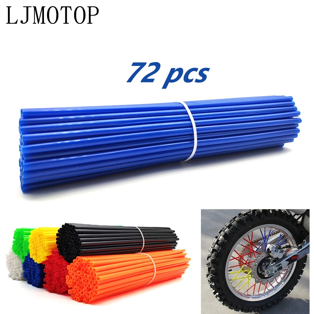72 шт. колеса мотоцикла покрытие для спиц протектор обертывания диски кожи