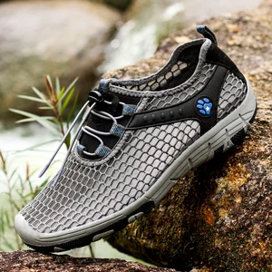 Men Women Quick-Drying Mesh Aqua Shoes Summer Outdoor Wading Shoes Breathable Water Beach Hiking Shoes Size 36-44