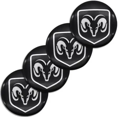 

4pcs 56mm Car Wheel Hub Center Cap Sticker Styling For Dodge- Challenger HellCat RAM Viper Logo SRT Durango Car accessories