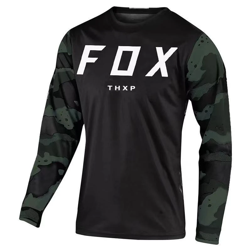 

2021 Men's Downhill Jerseys Thxp Fox Mountain Bike MTB Shirts Offroad DH Motorcycle Jersey Motocross Sportwear Clothing FXR Bike