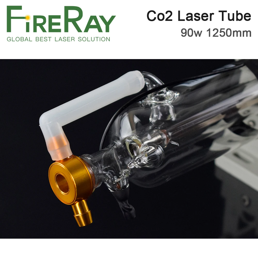 Стеклянная Лазерная Co2 трубка FireRay 90 Вт диаметром 1250 мм стеклянная лампа 80 для