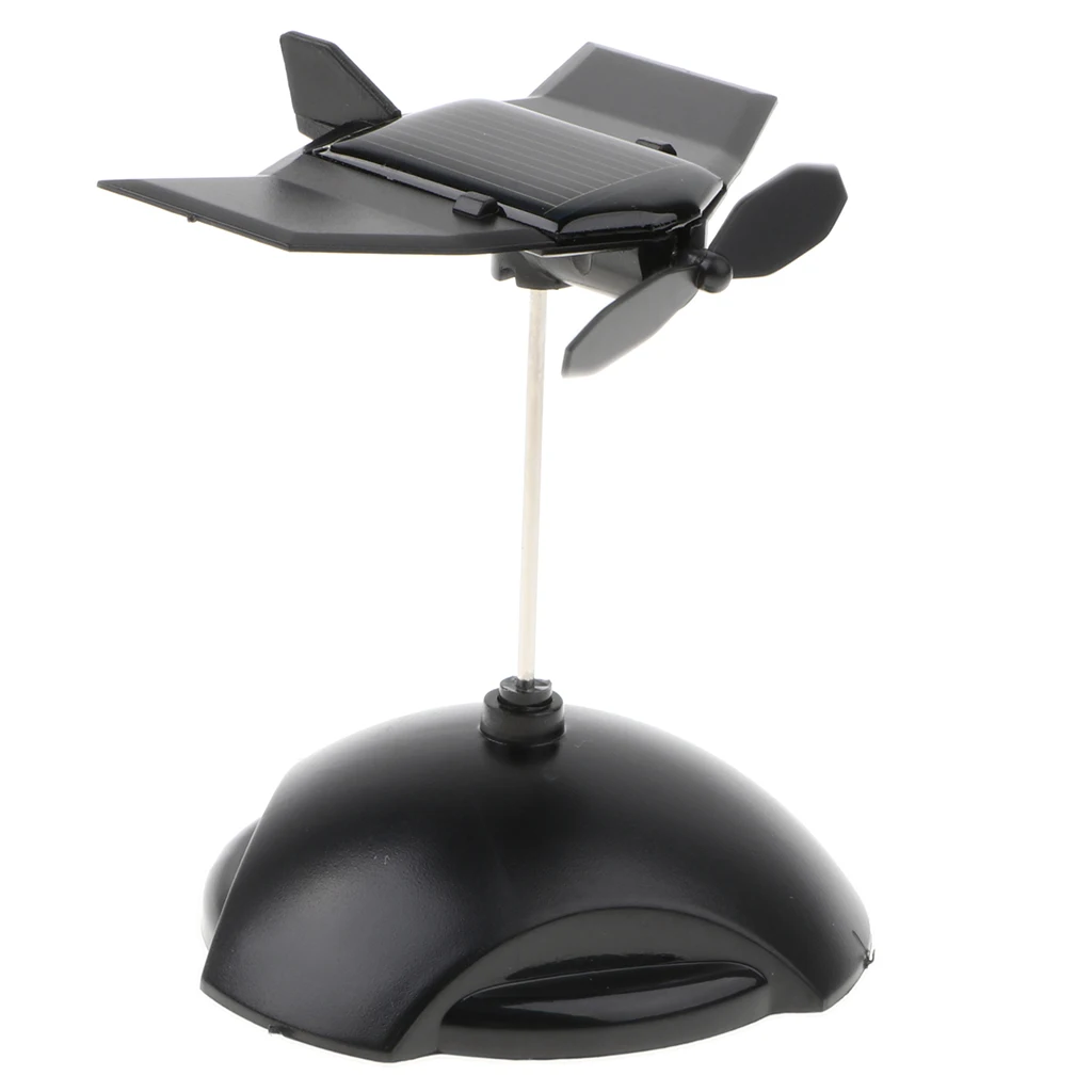 Креативный вращающийся пропеллер на солнечной батарее модель самолета с