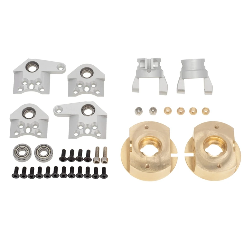 

1 Pair Brass Heavy Duty Steering Knuckles C Hub Carrier Kit For Axial Wraith RR10 1/10 RC Crawler Car Upgrade Parts