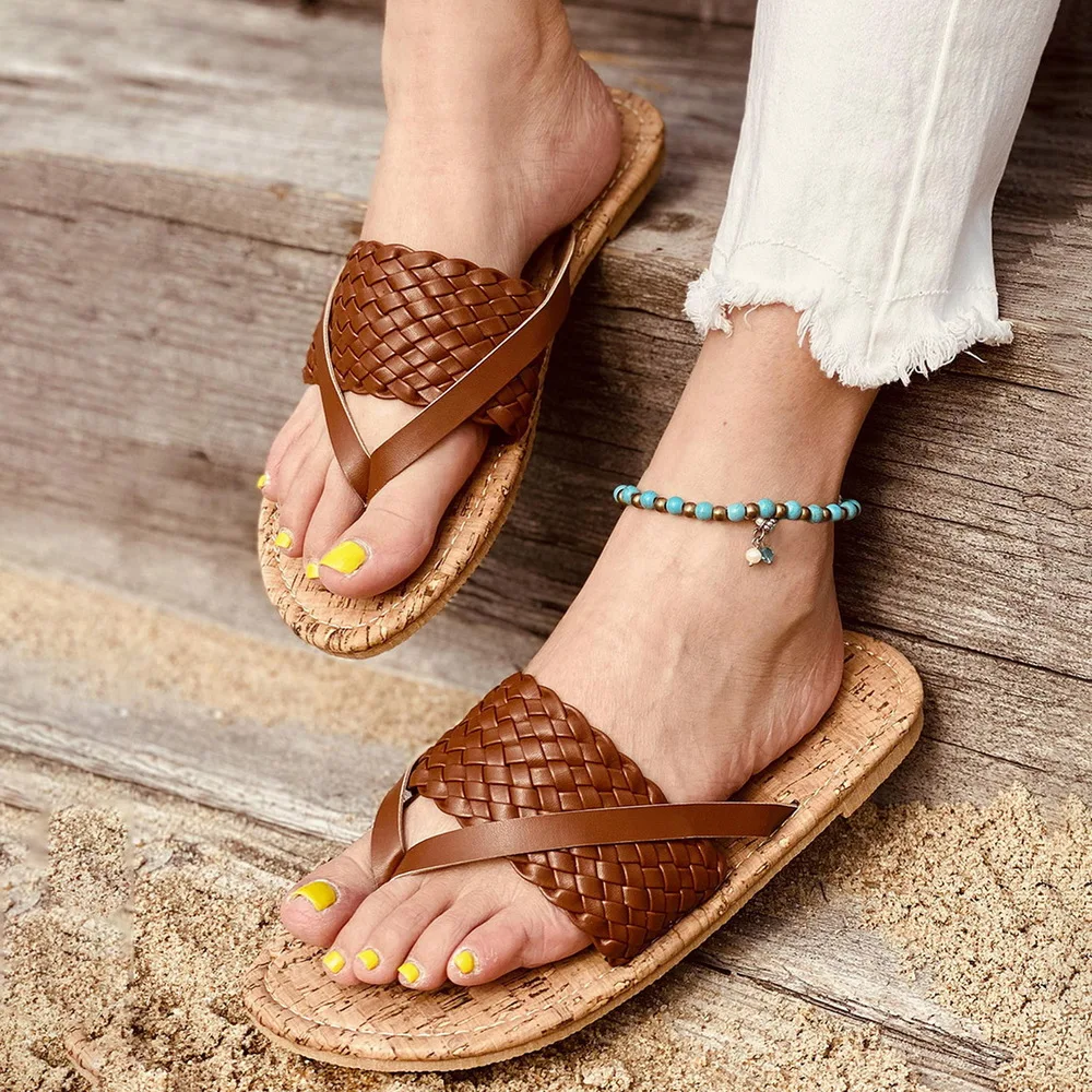 

Women Sandals 2021 New Summer Shoes For Women Flats Sandals Plus Size Women Flip Flop Casual Slippers Summer Sandalias Mujer